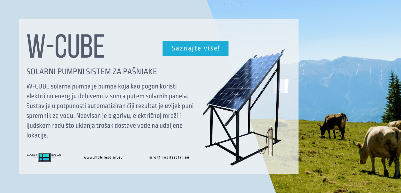W-CUBE – Solarni pumpni sustavi za pašnjake