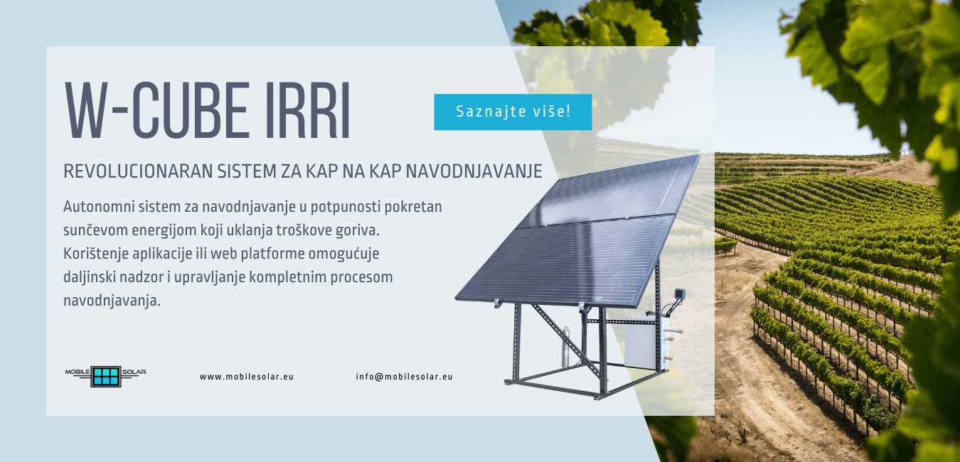 W-CUBE IRRI – Solarni sustavi za kap na kap navodnjavanje